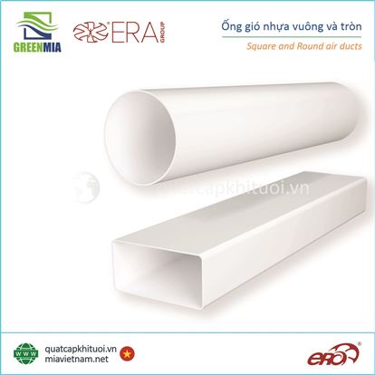 Ống gió vuông (ống gió phẳng), ống gió tròn và phụ kiện Nga - ERA