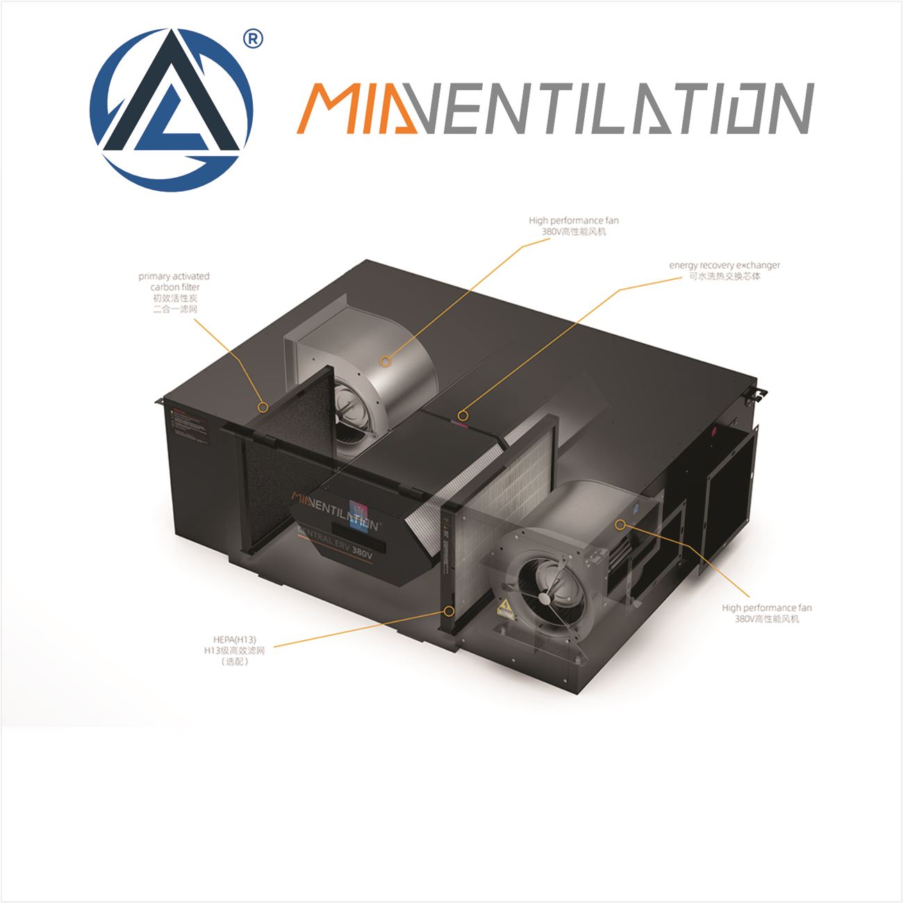 Quạt cấp khí tươi thu hồi nhiệt 