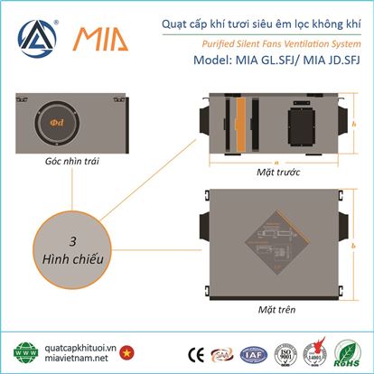 Quạt cấp khí tươi có lọc siêu êm GL.SFJ va JD.SFJ 6