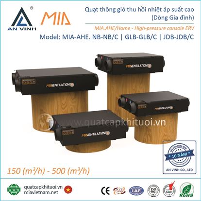 Quạt cấp khí tươi thu hồi nhiệt - Dòng gia đình - MIA.AHE